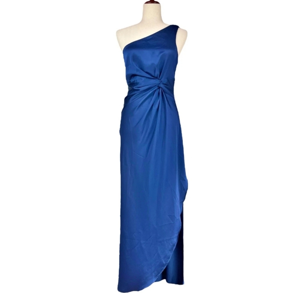 Abercrombie & Fitch Blue One Shoulder Dress
